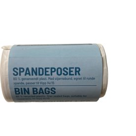 Spandeposer m/stjernebund 14L, 34x50cm, 20my, Hvid