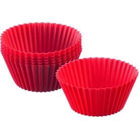 Westmark Muffinforme, silikone, rød, Ø7cm, 6 stk