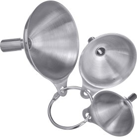 Westmark Tragtesæt 3 stk, stål, Ø4,5+5,5+7,5cm