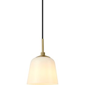 Room 49 pendel, Ø15 cm, Opal/messing