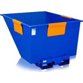 Genbrugsmærkat til tipcontainere, orange, 3 stk.