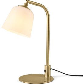 Room 49 bordlampe, Ø15 cm, Opal/messing