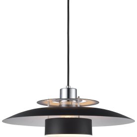 Sørup pendel, Ø40 cm, Sort/Krom