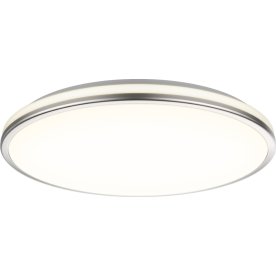 Fancy LED plafond, Ø33 cm, Sølv/hvid