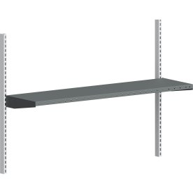 Pakkebords hylde til arbejdsbord, grå, 1400x360mm