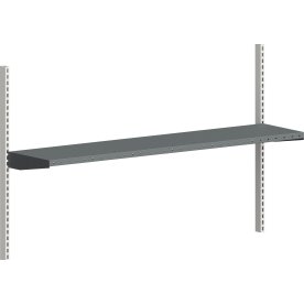 Pakkebords hylde til arbejdsbord, grå, 1600x360mm