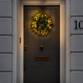 Grankrans med 80 LED, Ø50 cm