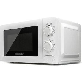 BLACK+DECKER Mikrobølgeovn 700W Grill, Hvid