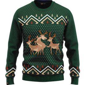 Julesweater "Reindeer", Str. 2XL