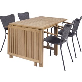 Cambridge klapbord L.200 cm m/4 Marguerit String