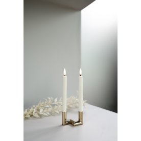 UYUNI LED stagelys H14 cm, Nordic White, 2 stk