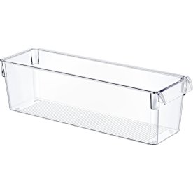 Køleskabskasse, klar, plast, 36x10,5x10cm