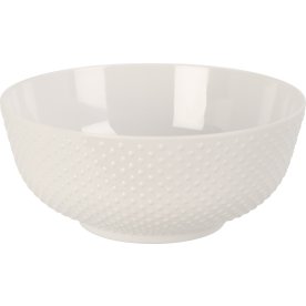 Skål, melamin, hvid, 17 cm.