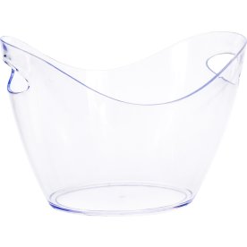 Champagne spand, klar, plast, 3,4L.