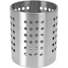 Bestikholder, stål, Ø11 x H11 cm.