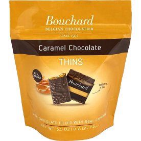 Bouchard Thins Mælke chokolade m/ karamel, 60 stk.