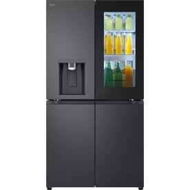 LG køleskab med instaview, 638L, Wi-Fi, sort