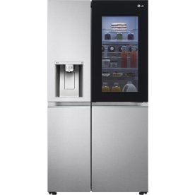 LG køleskab med instaview, vand/is, 635L, grå