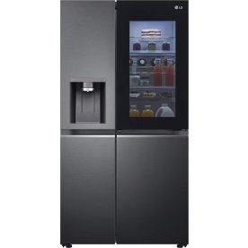 LG køleskab med instaview, vand/is, 635L, sort