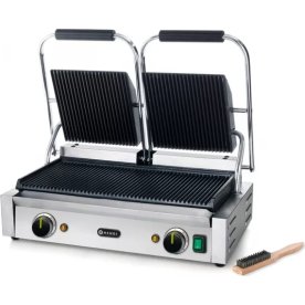 Hendi Klemgrill Rillet, stål