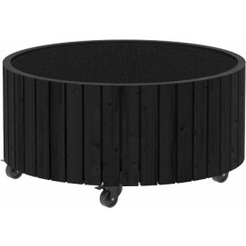 Plus Circle Blomsterkasse Ø70x35 cm, Sort