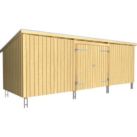 Plus Nordic Multihavehus, 14 m2, lukket, natur