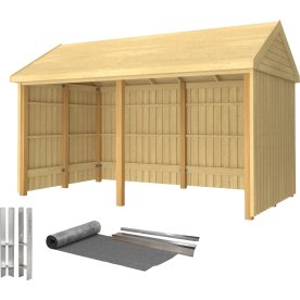Plus Classic Multihavehus, 10m2, åben, natur