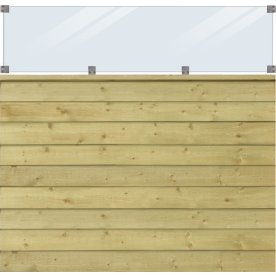Plus Klink Profilhegn, glas 44,6, natur, 174x163cm