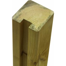 Plus Profilstolpe 1 spor, natur, 9x9x188 cm.