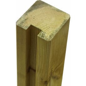 Plus Profilstolpe 1 spor, natur, 9x9x268 cm.
