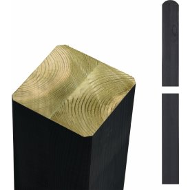 Plus Omlimet Stolpe, sort, 9x9x268 cm.