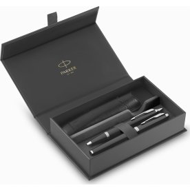 Parker IM Black Lacquer CT Premium Gavesæt | M