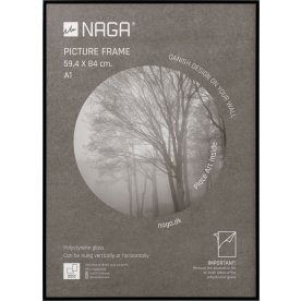 NAGA plakatramme, 59,4 x 84,1 cm, sort