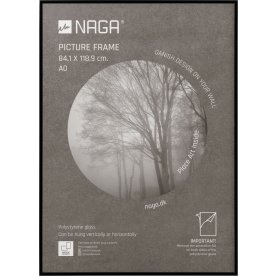 NAGA Ramme til plakater 84,1 x 118,9 cm, sort