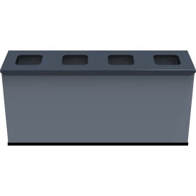 Eco Station Mini til affaldssortering, 4 spande