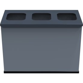 Eco Station Mini til affaldssortering, 3 spande