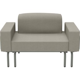 Ivy loungestol/sofa m/udtræk L125-188cm,Olivengrøn