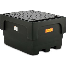 Opsamlingskar til IBC-container, m/PE rist, enkelt