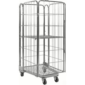 4-sidet rullecontainer, 73x80x191 cm, stabelbar