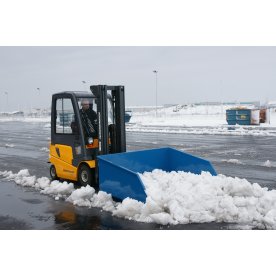Truckskovl til gaffeltruck, 1500 liter, blå
