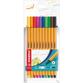Stabilo Point 88 Fineliner | 10 farver