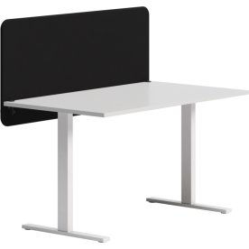 Abstracta Softline bordskærmvæg H65xB80 cm, sort