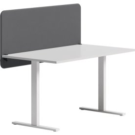Abstracta Softline bordskærmvæg H65xB120cm lysegrå