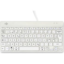 R-Go tastatur nordisk design m. ledning, hvid
