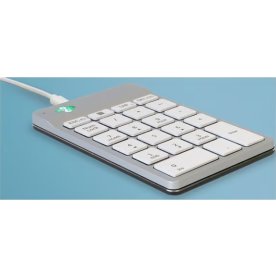 R-Go Numpad Break numerisk tastatur, kablet, hvid