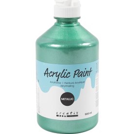 Akrylmaling | 500ml | Metallic | Grøn