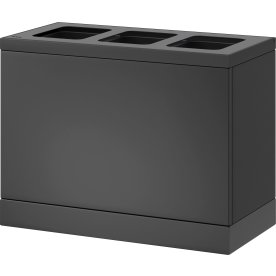 Bica 830 Affaldsstation, 3x10 L, Antracit