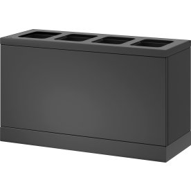 Bica 831 Affaldsstation, 4x10 L, Antracit