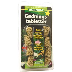 HORNUM Gødningstabletter, 10 stk.