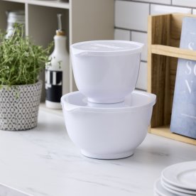Rosti NEW Margrethe Røreskåle, 4 dele 1,5+3L, hvid